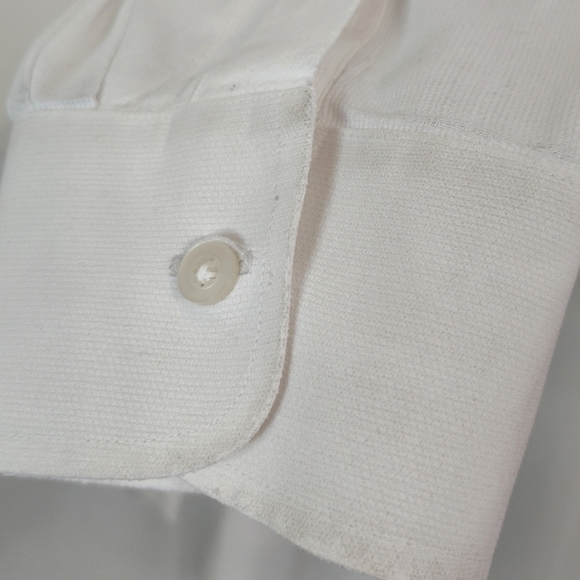 CULWELL & SON set Of 2 White Button Down Long Sleeve Shirts Size (18) - Picture 11 of 16